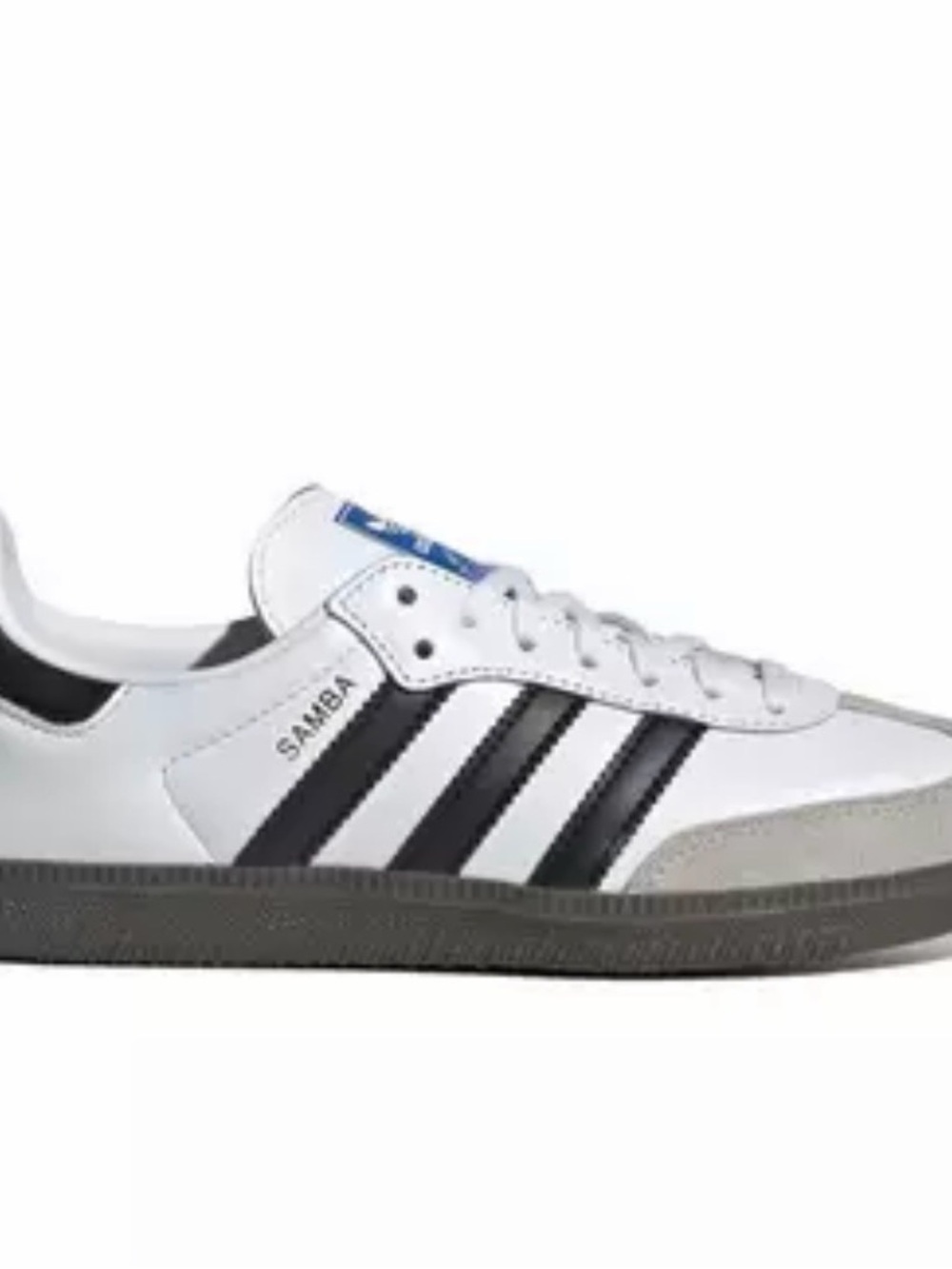 adidas White and Black Samba Low-Top Sneakers